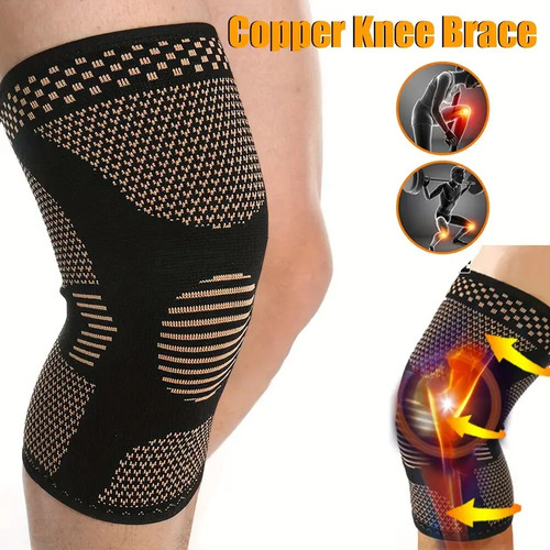 Copper knee support brace - copper,