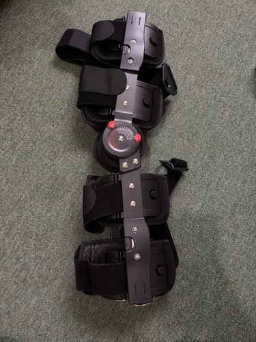 Hinged knee brace - knee,