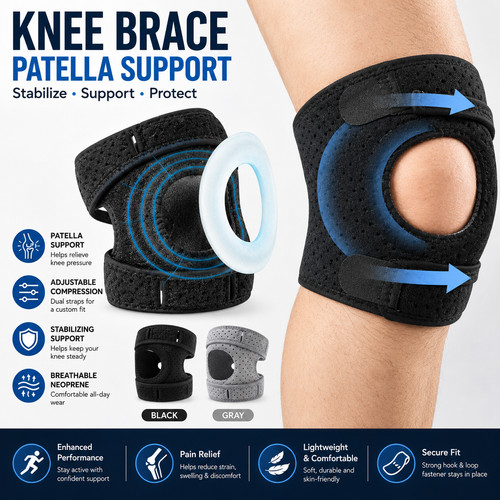 Knee brace support neoprene - knee,