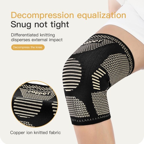 Copper knee support brace - copper,