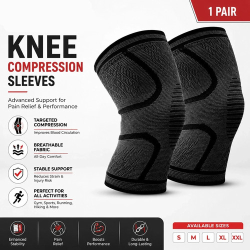 Knee support brace - uk, 2x