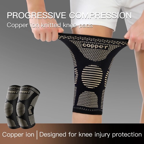 Copper knee support brace - copper,