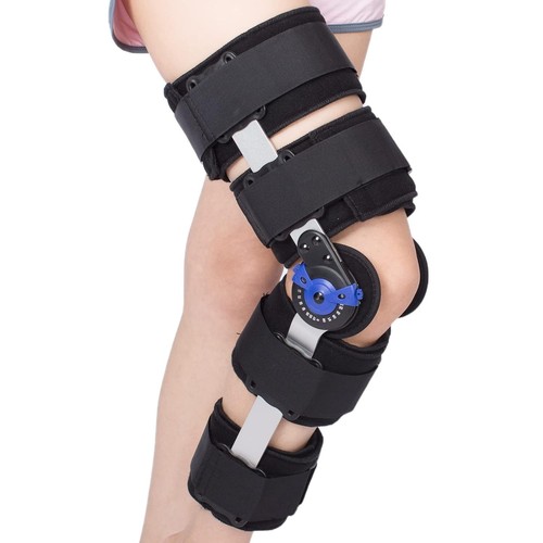 Rom hinged knee brace - hinged,